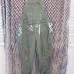 Army green overalls